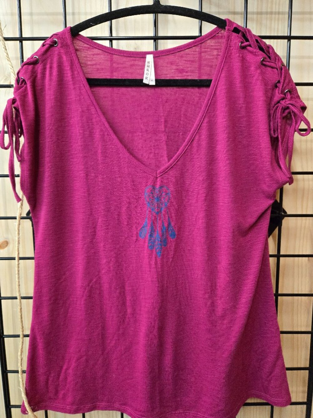 Roper laced sleeveless top Pink